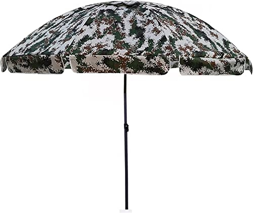 NEWCES Digitaler Camouflage-Regenschirm, Gartenschirm, Wind- und regenfester Sonnenschutz, zusammenklappbarer Sonnenschirm, mehrere Rippen, Unterstützung for Balkon, Innenhof, Strand im Freien