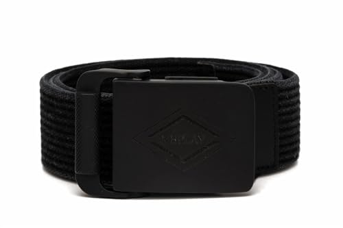 Replay Herren Gürtel aus Baumwolle, Schwarz (Washed Black 299), 105 cm