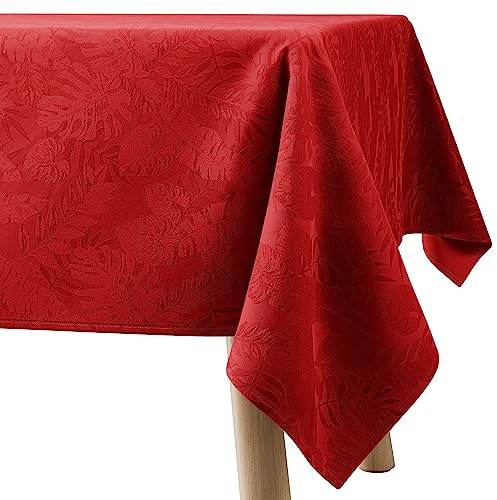 Filumi Tischdecke 130x180 cm Rot Abwaschbar Für Indoor Outdoor Monsteramuster Eris