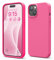 elago Liquid Silicone Case Compatible with iPhone 15 Case, Premium Silicone, Full Body Protective Cover [4 Layer Shockproof Structure], Anti-Scratch Soft Microfiber Lining (Ice Red)