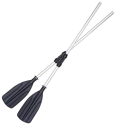 Mondo Viro Aufblasbares Kanu mit 2 Sitzen, Sevylor, aus PVC, Kajak für Erwachsene, 3 m (Paar Ruder)