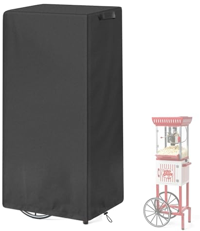 Popcorn-Wagen-Abdeckung, wasserdicht, 420D-Oxford-Popcorn-Macher-Abdeckung, schützende Abdeckung für Popcorn-Maschinen, 63,5 cm L x 45,7 cm B x 132,7 cm H