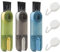 Rebanky 3 Stück 3-in-1 Becherdeckel Spaltreinigungsbürste Multifunktionale Reinigungsbürste Flasche Cup Lid Brush Flaschenhals Bürste für Thermobechern,Stillflaschen,Tassendeckel（ 3 Farben）