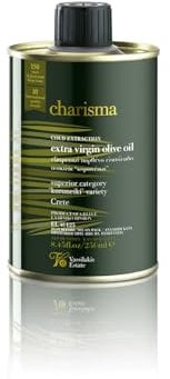 Charisma Griechisches Olivenöl Extra Nativ – 250 ml Metalldose – Kaltgepresst & 100% Naturbelassen – Aus Kreta, Erste Güteklasse