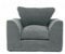 Jumbo Cord High Back Cushions Corner Sofa Suite Set 3 + 2 Seater Grey UK (CHOCOLATE BROWN JUMBO CORD, ARMCHAIR)