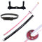 Hashiman Katana Demon - Vera Manga Sciabola + Porta Spada di Legno + Cintura - Catana Giapponese Decorazione Cosplay Giocattolo per Bambini Adulti Gioco Costumi (Kanao Tsuyuri)