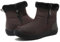 Winterstiefel Damen Wasserdicht Warm Winterschuhe Plush Gefütterte Schneestiefel Winter Kurzschaft Rutschfeste Stiefel Boots Flach Dunkelbraun 39 EU