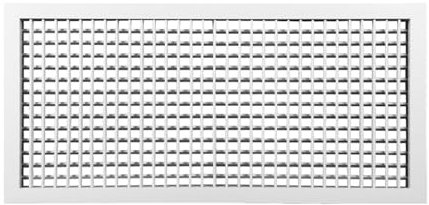 Liveinu Griglia di Ventilazione Rettangolare, Griglia Aerazione In Alluminio, Griglia di Espulsione dell'aria per Soffitto Cucina e Bagno, Bianco 3, 60x60cm