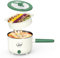 Elektrischer Hot Pot mit Dampfgarer, Multifunktionaler tragbare antihaftbeschichtete Bratpfanne mit Dual-Power-Steuerung,elektrischer Shabu-Shabu-Kocher für,Haferflocken,Nudeln,Ramen, 1,5l (türkis)