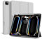 KVTVOU Funda para iPad Pro de 13 pulgadas 2024 M4 (7ª generación) con soporte para lápiz, soporte de carga de lápiz, soporte triple flexible, TPU iPad Pro 13, funda delgada A2925, A2926, A3007, gris