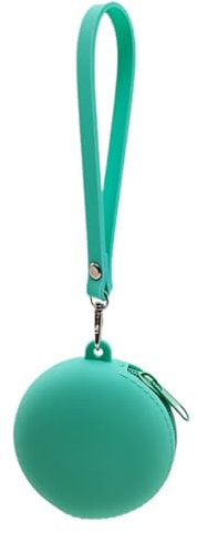 Meiliyizu, Portamonete, borsa rotonda per cuffie per bambini, portamonete carino, piccolo, leggero, con cerniera, custodia per auricolari