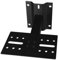 BaotyJie 1 Pièce Support d'enceinte, Support Fixe Robuste jusqu'à 30 kg Inclinaison Pivotante réglable à 180° pour études Noir