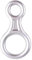 TRIWONDER 35kN 50kN Abseilachter, Abseilgerät Klettern 8 Descender für Seildurchmesser 8-13 mm (【35kN】 Silber)