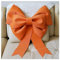 BrightGlow Schleife Große Rote Riesenschleife Handgemachte DIY Schleife Weihnachtsschleifen Dekoschleife Party Hochzeit Deko Bow Schleifeautoschleifen für Weihnachten Hochzeit Deko Orange 50cm