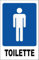 M-ITALY CARTELLO SEGNALETICO - TOILETTE MAN UOMO - Adesivo Extra Resistente, Pannello in Forex, Pannello In Alluminio (Alluminio, 10x15 cm)
