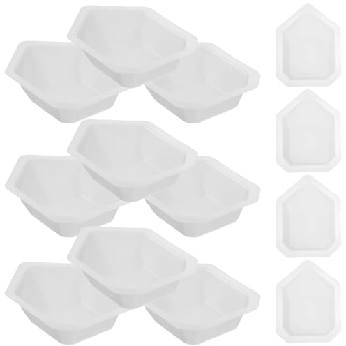 Bateaux de Pesée Réutilisables Blancs, 20 Pièces en Plastique | Marquages de Mesure Précis, Anti-Éclaboussures et Anti-Débordement, pour Poudre, Laboratoire, Dosage