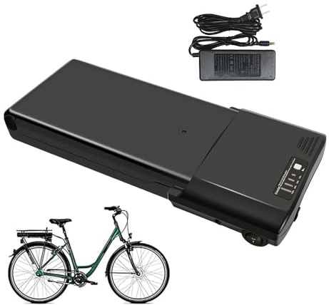 Phylion 36V 10.4Ah 12.8Ah 14Ah Rear Rack Electric Bicycle Lithium-Ion Battery Suitable for Ansmann MIFA, Prophete, Lectro, XH370-10J Electric Bicycle Battery Replacement