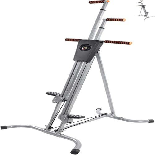 Vertical Climber Fitnessgerät – Stahlrahmen, robuster Cardio-Heim-Stepper – Ganzkörper-Trainingsgerät für Zuhause