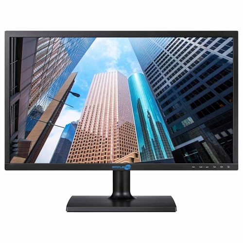 SIMPLETEK - Monitor TN LCD 22 FHD 1080p - VGA DVI | Modalità Protezione Occhi - Senza Sfarfallio | Base inclinabile inclusa (Ricondizionato)