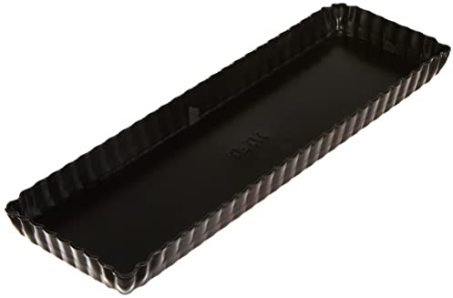 Ibili Moka Molde RECT.Moka Fondo MOVIL 36X13 CMS, Stainless Steel, Negro, 36 x 13 cm