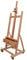 Artina Staffelei Holz Profi Atelierstaffelei für Keilrahmen bis 210cm - rollbare Studiostaffelei aus massivem Buchenholz – Mobile Staffelei stufenlos verstellbar - Pisa