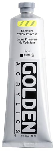 GOLDEN Heavy Body Acrylics, Cadmium Yellow Primrose, 5 fl. oz. Tube
