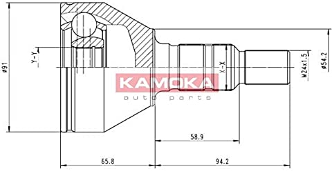 Kamoka 6039 KAMOKA Gelenksatz, Antriebswelle