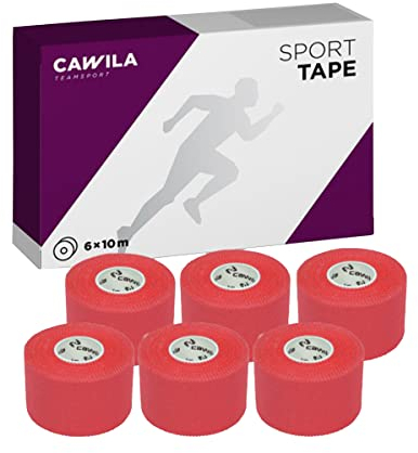 Cawila Sporttape Color 6 Rollen farbiges Tapeverband, 3,8cm x 10m