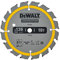 Dewalt Bau-Kreissägeblatt Construction für Akku-Handkreissäge DT1946 (136/10mm 16WZ, 20° Zahnwinkel, 1,5mm Schnittbreite, für schnelle Schnitte, mit Nail Tough zum Sägen von Holz mit Nägeln)