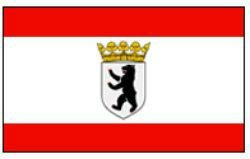 Berlin mit Krone Fahne Flagge XXL Grösse 2,50x1,50m - FRIP –Versand®