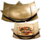 noTrash2003 Set aus 3 stapelbaren rechteckigen Schalen im Antik Look in Blattgold Optik Weihnachtliches Design Deko Obstschale Servierschale - mangelhafte Verpackung -