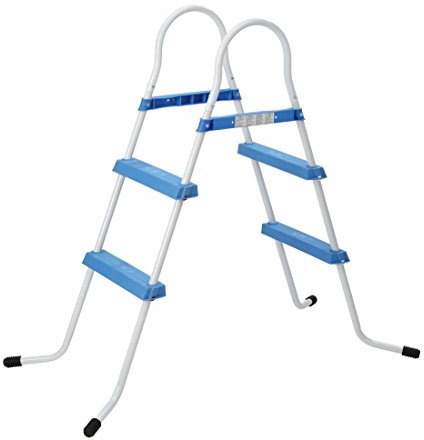 Jilong JL29R111F -P56 Pool Ladder, 2 Step Pool Ladder for Pool Wall Heights up to 84 cm, Blue