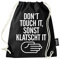 Hashtagstuff® Turnbeutel mit Sprüchen Designs auswählbar Kordel Schwarz Spruch Rucksack Jutebeutel Sportbeutel Gymbag Beutel Hipster Klatschen
