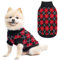 Crochet Hund Argyle Pullover für kleine Hund Puppy Katze klein, M, Argyle