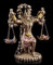 Anubis Figur mit Waage & Herz und Feder - Totengott Ägypten