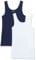 Amazon Essentials Women's Slim-Fit Vest, Pack of 2, Navy/White, M
