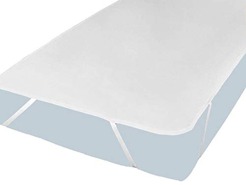 PFLEGE-POINT® Matratzenauflage Molton PU Light, Matratzenschoner aus 100% Baumwolle, Schonbezug, Topper, Bettauflage, wasserdichter Matratzenschutzbezug (160 x 200 cm)