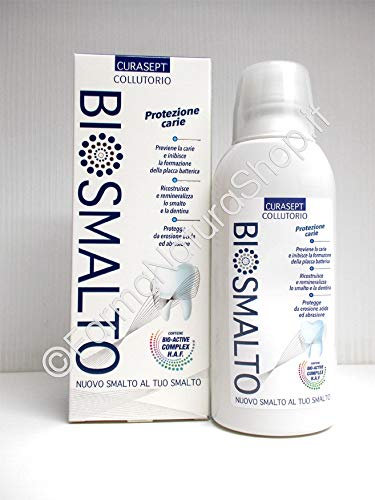 PROMO 2 CONFEZIONI CURASEPT BIOSMALTO COLLUTORIO PROTEZIONE CARIE 300+300 ml