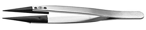 RS PRO Kunststoff, Edelstahl, Kohlenstofffaser Pinzette, 130mm, Spitze Gerade, Stabil, Fein, Spitz Antimagnetisch