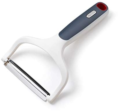 Zyliss E950035 Smooth Glide Pelapatate Larga, Plastica, Acciaio Inossidabile, Bianco, Grigio, Pela Verdure Larga a Forma di Y a Lama Dritta, Lavabile in Lavastoviglie