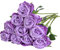 Nubry Artificial Silk Rose Flower Single Stem Lifelike Fake Rose for Wedding Bouquet Floral Arrangements Home Party Centerpiece Decoration, 10pcs (Gradient Light Purple)