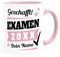 SpecialMe® Tasse Examen Geschenk Uni-Abschluss bestandene Prüfung Studium Universität mit Name personalisiert rosa Keramik-Tasse
