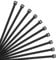 XINGO Black Cable Ties Pack of 500, 250mm x 3.6mm,Premium Nylon Durable Zip Ties, Self-Locking UV Resistant Nylon Plastic Wire Ties for Indoor and Outdoor