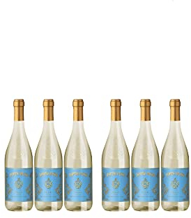 Doppio Passo Grillo Sicilia Weißwein italiensicher Wein halbtrocken DOC Italien I Versanel Paket (6 Flaschen)