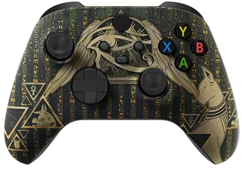 eXtremeRate Front Gehäuse Case für Xbox Series X&S Controller, Vorderseite Hülle faceplate Cover Skin Shell Zubehör für Xbox Core Controller-Auge der Vorsehung