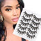 Künstliche Wimpern 3D Dramatisch Falsche Wimpern Natürlich Look 5 Paar Lang Dicht Fake Lashes Fluffy Voluminoes Streifenwimpern Strip Lashes Wiederverwendbar False Eyelashes von Glowing win