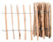 Staketenzaun 5 Meter Rollzaun aus Haselnuss Höhe: ca. 50-120 cm, Lattenabstand ca. 7-8cm Langlebig dank 100% Naturprodukt für Beete & Teichumrandung (80cm)