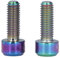 Keenso 2 Stück M5 X 14 Mm Flaschenhalterschrauben, Flaschenhalterschrauben für Mountainbikes Fahrräder und Zubehör