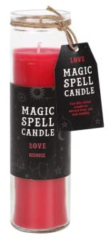 Red Rose Love Magic Spell Tube Candle
