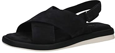 Caprice Leder Sandale Flach Blau 28102